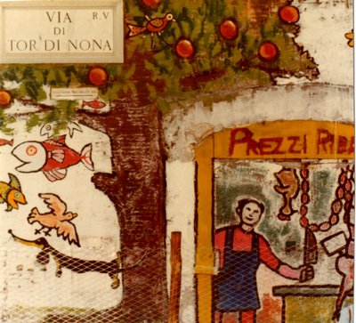 Murals on Via di Tor di Nona, Rome, 1977 by Unknown